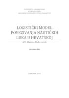 Logistički model povezivanja nautičkih luka u Hrvatskoj