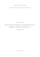 Strategije pozicioniranja i diverzifikacije na primjeru poduzeća Verbum d.o.o.