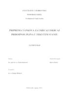 Priprema tankova za ukrcaj/iskrcaj prirodnog plina u tekućem stanju