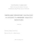 "Obiteljske strukture u Dalmaciji u 19. stoljeću na primjeru Stravča u Konavlima"