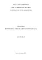 "Biomedicinski potencijal bentoskih makroalga"