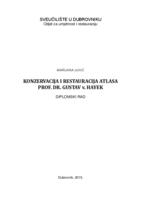 Konzervacija i restauracija atlasa prof. dr. Gustav v. Hayek