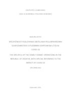 Specifičnosti poslovanja obiteljskih poljoprivrednih gospodarstava s posebnim osvrtom na utjecaj COVID-19