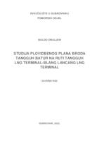 Studija plovidbenog plana broda Tangguh Batur na ruti Tangguh LNG terminal - Blang Lancang LNG terminal