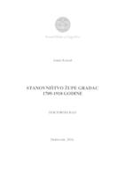 STANOVNIŠTVO ŽUPE GRADAC
 1709-1918 GODINE