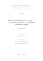 Upotreba japanskog papira u konzervaciji i restauraciji papirne građe