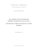 prikaz prve stranice dokumenta Klasifikacija povijesnih dubrovačkih kupa kanalica