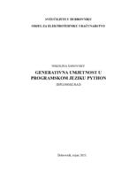 prikaz prve stranice dokumenta Generativna umjetnost u programskom jeziku Python