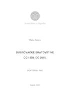 prikaz prve stranice dokumenta DUBROVAČKE BRATOVŠTINE OD 1808. DO 2015.