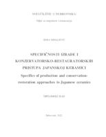 prikaz prve stranice dokumenta Specifičnosti izrade i konzervatorsko-restauratorskih pristupa japanskoj keramici
