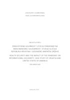 prikaz prve stranice dokumenta Zdravstvena sigurnost i utjecaj pandemije na međunarodnu solidarnost: studija slučaja Republika Hrvatska i Sjedinjene Američke Države