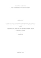 prikaz prve stranice dokumenta Komparativna analiza nezaposlenosti u Europskoj uniji