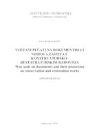 prikaz prve stranice dokumenta Voštani pečati na dokumentima i njihova zaštita u konzervatorsko-restauratorskim radovima
