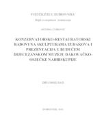 prikaz prve stranice dokumenta Konzervatorsko-restauratorski radovi na skulpturama iz Đakova i prezentacija u budućem Dijecezanskom muzeju Đakovačko-osječke nadbiskupije