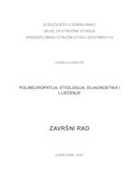 prikaz prve stranice dokumenta Polineuropatija: etiologija, dijagnostika i liječenje
