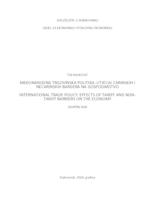 prikaz prve stranice dokumenta Međunarodna trgovinska politika: utjecaj carinskih i necarinskih barijera na gospodarstvo
