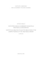 prikaz prve stranice dokumenta Statistička analiza odabranih pokazatelja konkurentnosti hrvatskog gospodarstva