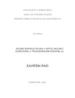 prikaz prve stranice dokumenta Biopsija dojke širokom iglom u Općoj bolnici Dubrovnik u trogodišnjem razdoblju