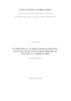 prikaz prve stranice dokumenta Iz pjesništva Lukrecije Bogašinović: Položaj žene i                                             kulturne prilike 18. stoljeća u Dubrovniku