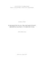 prikaz prve stranice dokumenta Euroskepticizam, transparentnost središnje banke i uvođenje eura