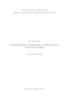 prikaz prve stranice dokumenta Marketinške strategije u poslovanju poduzeća H&M